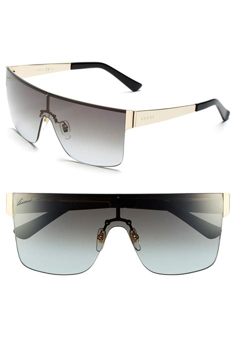 gucci 99mm shield sunglasses